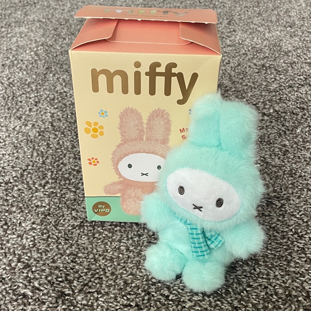 VIPO x Miffy Plush Keychain in Mint Green
